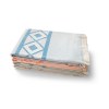 MALEK. Serviette de toilette multifonctionnelle et de bain (350g/m²) en coton et en coton recyclé