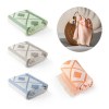 MALEK. Serviette de toilette multifonctionnelle et de bain (350g/m²) en coton et en coton recyclé