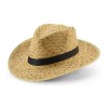 JEAN POLI. Chapeau de paille naturel