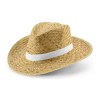 JEAN POLI. Chapeau de paille naturel