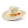 EDWARD RIB. Chapeau de paille naturel