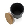 Mug 300ml en PP recyclé GRS avec couvercle en bambou