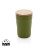 Mug 300ml en PP recyclé GRS avec couvercle en bambou