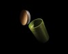 Mug 300ml en PP recyclé GRS avec couvercle en bambou