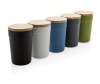 Mug 300ml en PP recyclé GRS avec couvercle en bambou