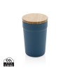 Mug 300ml en PP recyclé GRS avec couvercle en bambou