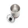 Petite tasse à café en liège et acier recyclé RCS