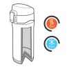Mug 300ml  EASY LOCK en acier inoxydable recyclé RCS