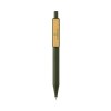 Stylo en ABS recyclé GRS avec clip en bambou