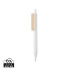 Stylo en ABS recyclé GRS avec clip en bambou