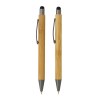 Set de stylos en bambou dans un coffret