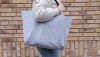 Grand sac tote en toile 240 g/m² recyclée non teintée Aware™