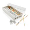 Jeu de mikado/domino en boîte en bois