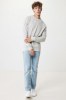 Pull à col rond en coton recyclé non teinté Iqoniq Denali