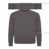 Sweater à col rond en coton recyclé Iqoniq Kruger