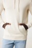 Sweat à capuche en coton recyclé et non teinté Iqoniq Torres
