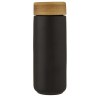Gobelet en céramique Lumi de 300 ml avec couvercle en bambou