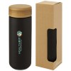 Gobelet en céramique Lumi de 300 ml avec couvercle en bambou