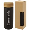 Gobelet en céramique Lumi de 300 ml avec couvercle en bambou