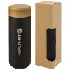 Gobelet en céramique Lumi de 300 ml avec couvercle en bambou