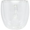 Tasse Manti 2 pièces en verre à double paroi de 250 ml avec sous-verre en bambou