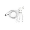 Mr Bio Smart Long - Câble de charge multi-connecteurs 1m Double entrée Type-C