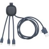 Ine Smart long - Câble de charge multi-connecteurs Double entrée Type-C & USB 1m