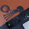 Ine Smart long - Câble de charge multi-connecteurs Double entrée Type-C & USB 1m