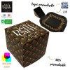 Cube 15 Carrés avec bagues personnalisables