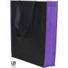 Tote bag avec soufflet uni et bi-couleur 80grs non tissé avec soufflets : monte carlo