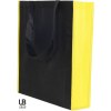 Tote bag avec soufflet uni et bi-couleur 80grs non tissé avec soufflets : monte carlo