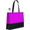 Sac shopping bi-couleur 80grs non tissé avec soufflets