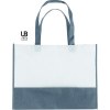 Sac shopping bi-couleur 80grs non tissé avec soufflets