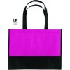Sac shopping bi-couleur 80grs non tissé avec soufflets
