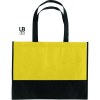 Sac shopping bi-couleur 80grs non tissé avec soufflets
