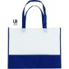 Sac shopping bi-couleur 80grs non tissé avec soufflets