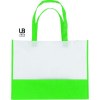Sac shopping bi-couleur 80grs non tissé avec soufflets