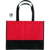 Sac shopping bi-couleur 80grs non tissé avec soufflets