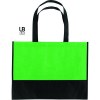 Sac shopping bi-couleur 80grs non tissé avec soufflets