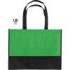 Sac shopping bi-couleur 80grs non tissé avec soufflets : tel-aviv