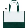 Sac shopping bi-couleur 80grs non tissé avec soufflets