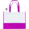 Sac shopping bi-couleur 80grs non tissé avec soufflets