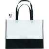Sac shopping bi-couleur 80grs non tissé avec soufflets
