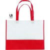 Sac shopping bi-couleur 80grs non tissé avec soufflets