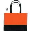 Sac shopping bi-couleur 80grs non tissé avec soufflets