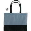 Sac shopping bi-couleur 80grs non tissé avec soufflets