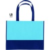 Sac shopping bi-couleur 80grs non tissé avec soufflets