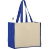 Sac shopping 320grs coton avec soufflets en jute