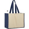 Sac shopping 320grs coton avec soufflets en jute
