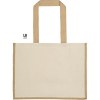 Sac shopping 320grs coton avec soufflets en jute